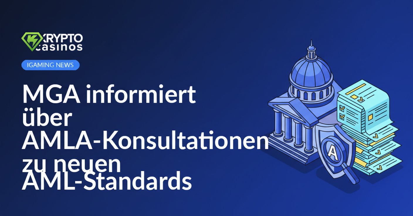 Regierungsgebäude im Hintergrund, Stapel Dokumente mit Checkliste vorne, Schild mit Lupe daneben auf blauem Hintergrund