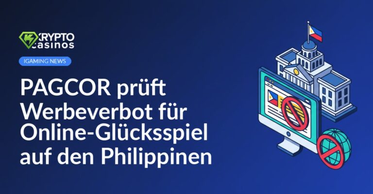 Regierungsgebäude mit philippinischer Flagge, Desktopbildschirm mit gesperrtem Werbebanner, Globus mit Verbotsschild.