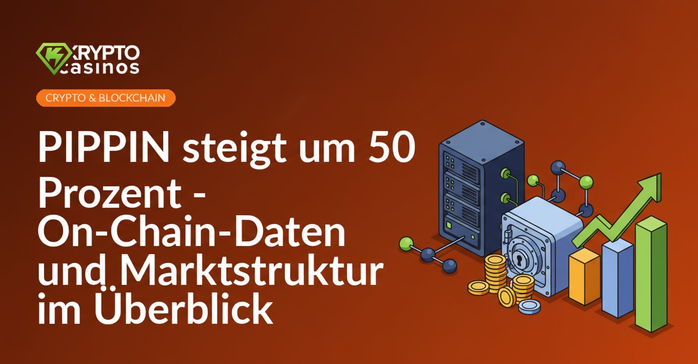 Server-Rack mit leuchtenden Netzwerk-Elementen, verschlossener Tresor mit Münzstapel, aufsteigendes Balkendiagramm mit Pfeil