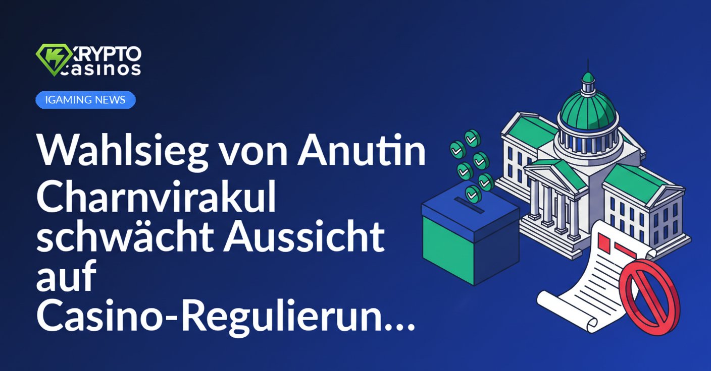Wahlurne mit Häkchen, Regierungsgebäude im Hintergrund und Gesetzesdokument mit rotem Verbotszeichen davor.