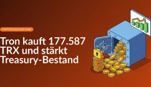 Tresor mit überlaufenden Goldmünzen, großes Münzstapel mit Vorhängeschloss, aufsteigende Balkendiagrammtafel