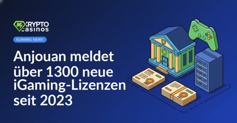 Regierungsgebäude mit Schild, versiegelte Lizenzdokumente auf Stapel, Serverrack mit Gamepad-Symbol im Hintergrund