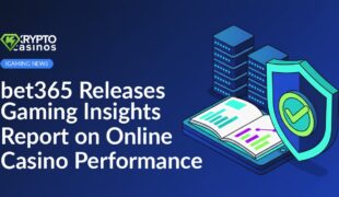 Open report displaying charts, stacked servers, and a shield with a checkmark badge on a blue background.