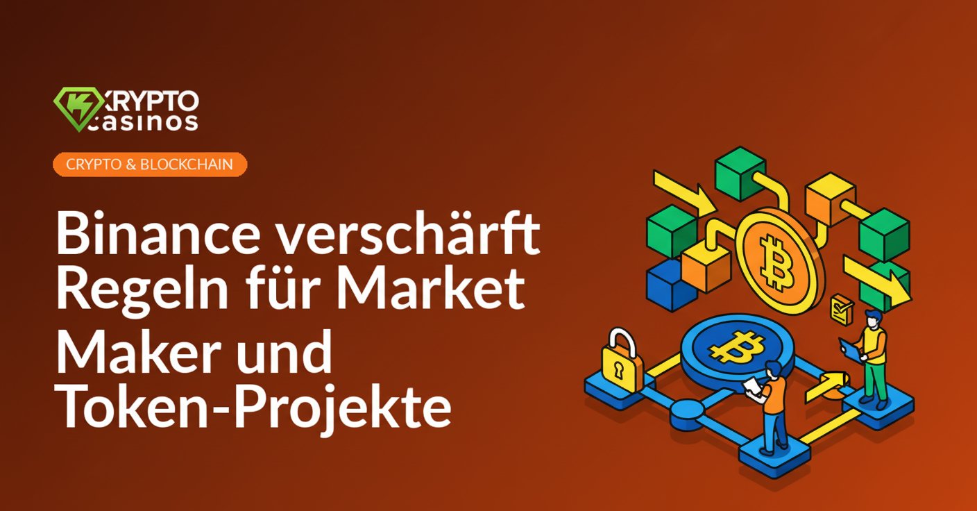 Personen diskutieren vor großen Bildschirmen mit Diagrammen und Kryptowährungssymbolen in einem modernen Büro.