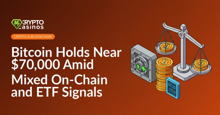 Stacked gold coins next to a digital price board, secure vault with upward arrows, and balance scale with coins on each side