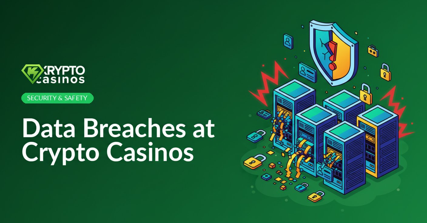 casino server racks with exposed data files and broken security shield