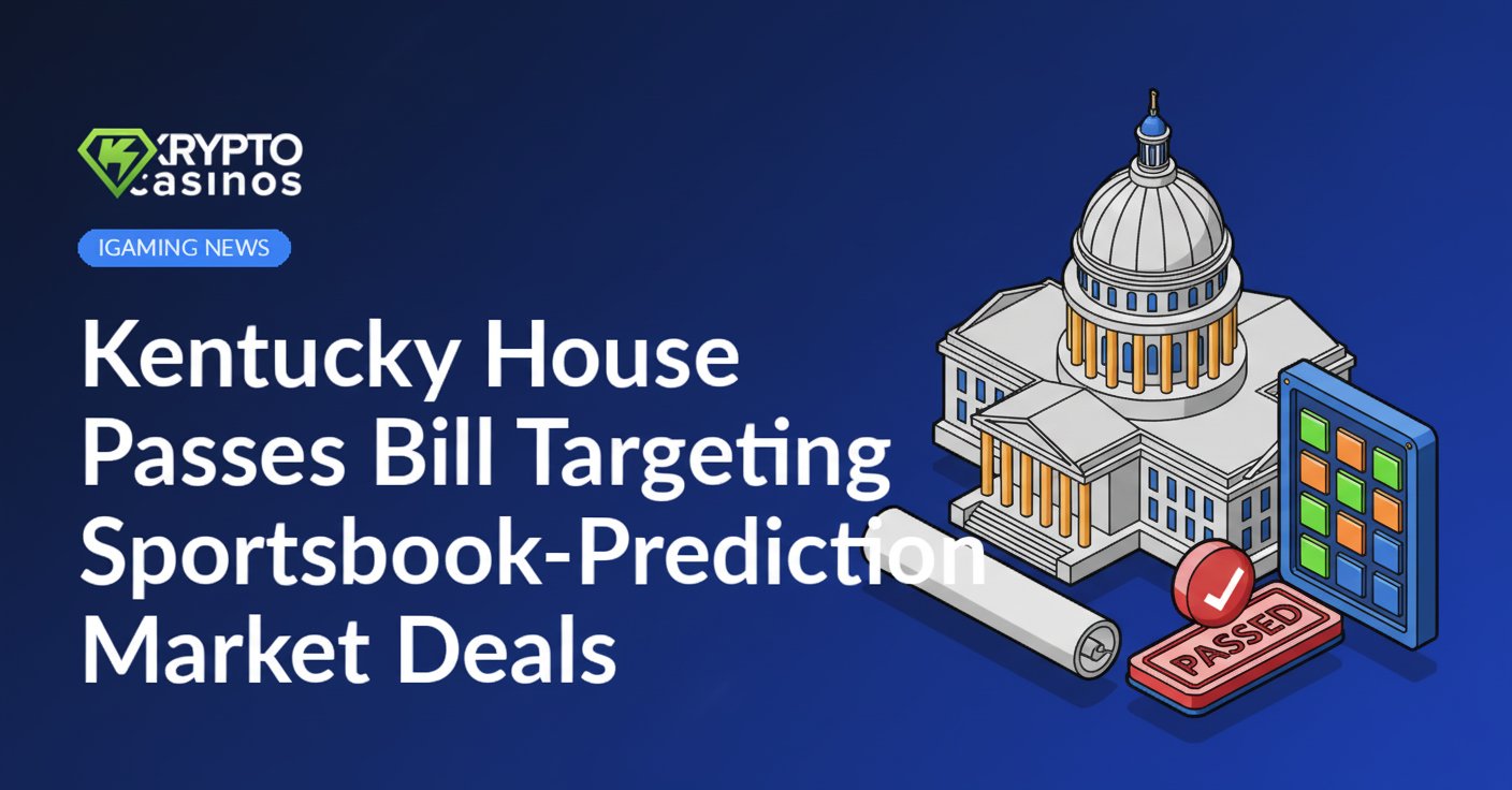 Kentucky Capitol building with a stamped bill document and an electronic vote board displaying lit panels.