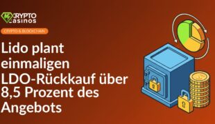 Tresorgebäude neben gesichertem Münzstapel, Tortendiagramm mit hervorgehobenem Segment und kreisförmigen Pfeilen
