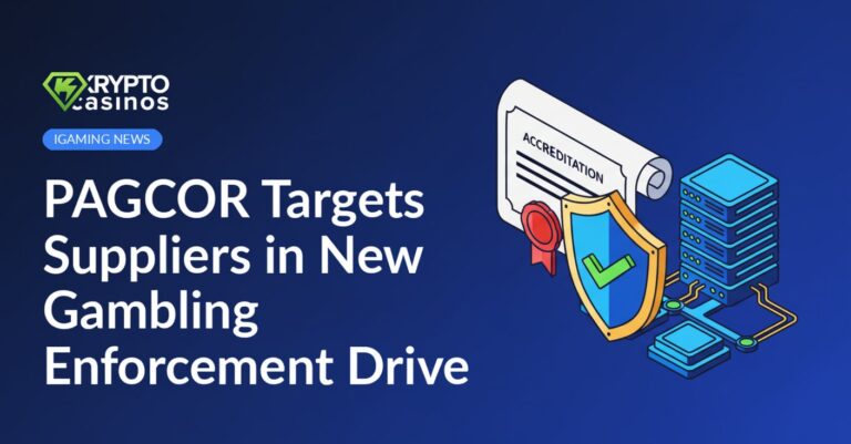 Accreditation certificate with gold seal, shield badge with checkmark, and a network server hub connected by lines.