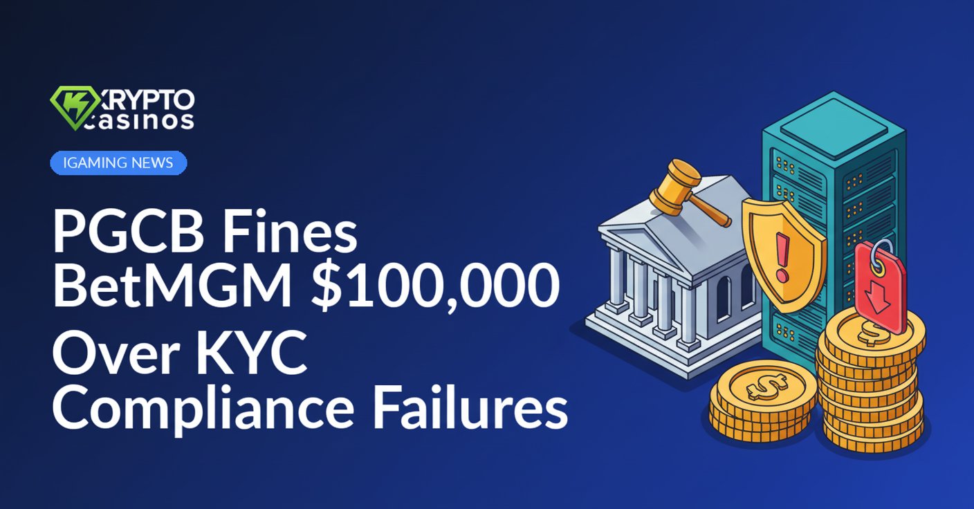 Government building with gavel emblem, server stack displaying warning shield, and coins marked with red penalty tag.