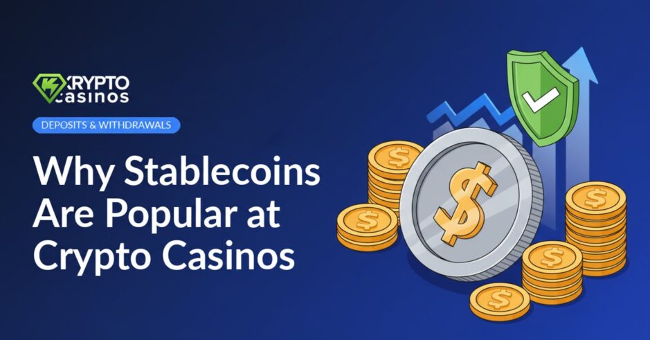 stablecoin with dollar symbol surrounded by dollar coins and growth chart