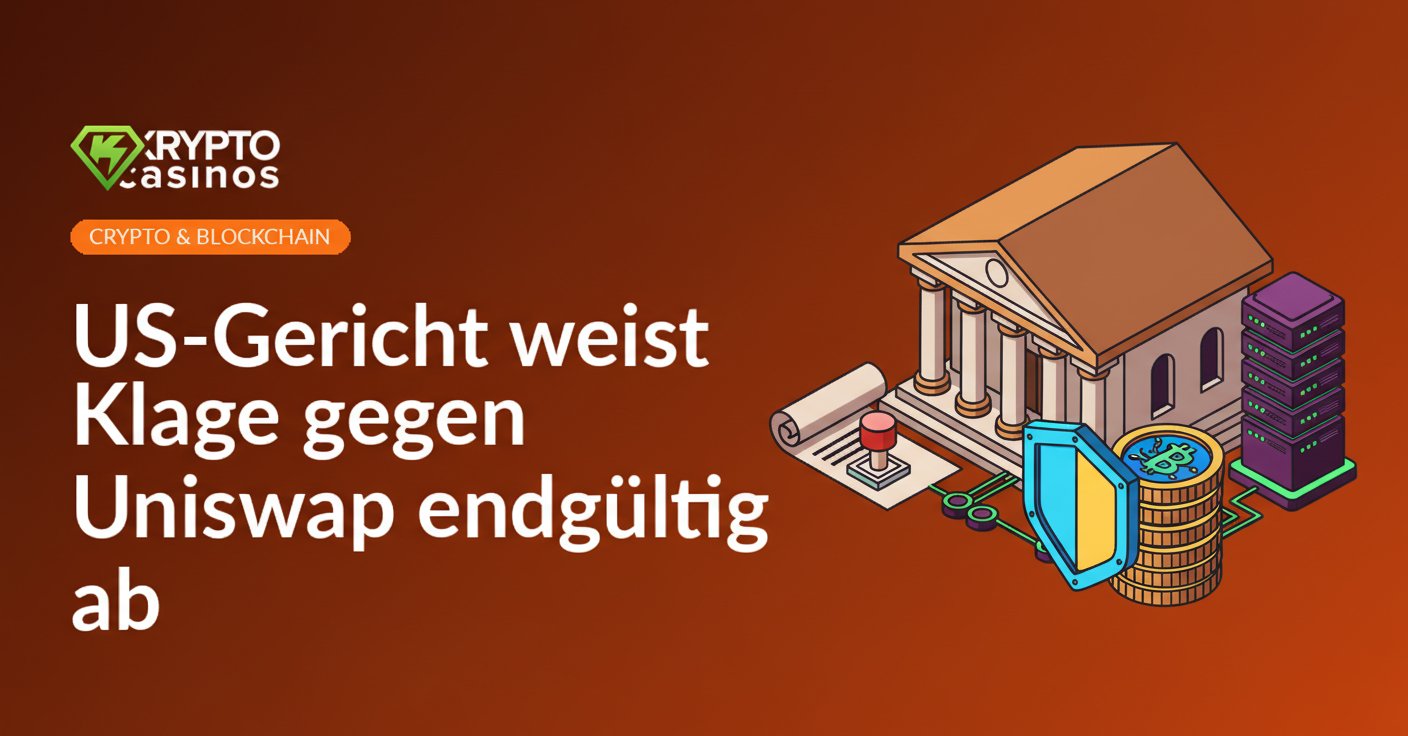 Gerichtshaus, gestempeltes Dokument, digitaler Münzstapel mit Schutzschild und vernetzten Serverknoten im Hintergrund