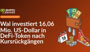 Offene Geldbörse mit Geldscheinen, geteilte Pfeile zu Münzen, Kalender und fallendes Balkendiagramm im Hintergrund