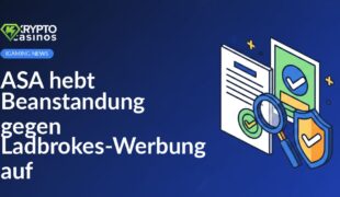 Offizielles Dokument mit grünem Stempel, Lupe über Plakat, Schild mit grünem Haken vor weißem Hintergrund