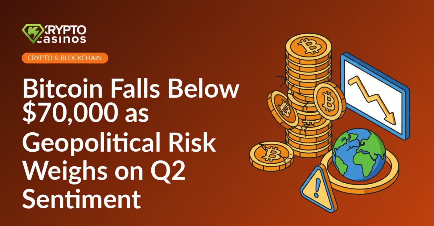 Stack of cracked gold coins, downward trending chart on a screen, fractured globe with a red warning triangle.