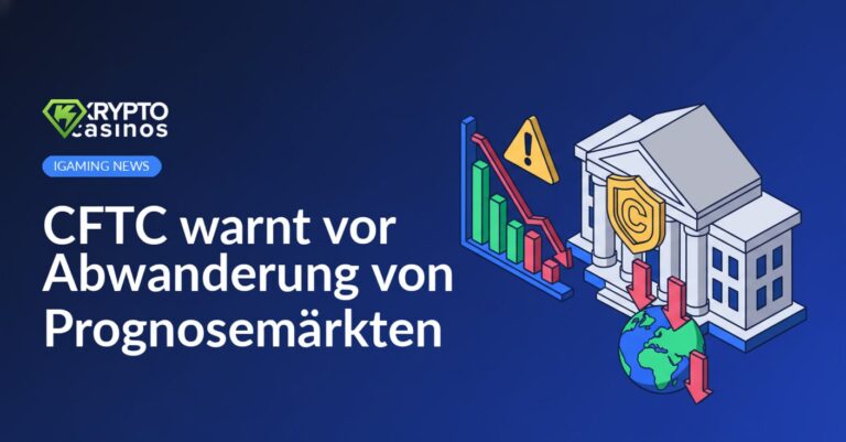 Regierungsgebäude mit Schild, digitales Marktdiagramm mit Warnsymbol und Globus mit abwärts gerichteten Pfeilen.