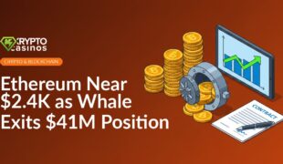 Stacked gold coins beside an upward-trending chart screen, open vault with coins spilling out, signed contract with pen.