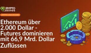 Leuchtendes Kursdiagramm mit steigender Kurve, Stapel goldener Münzen, zerbrochter Liquiditätspool mit verstreuten Münzen