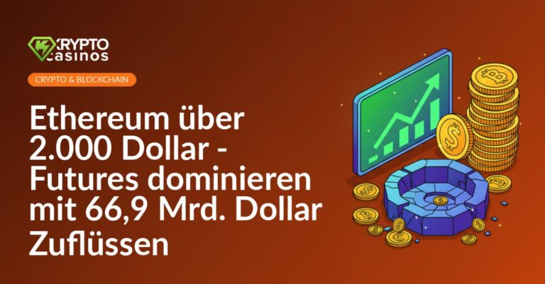 Leuchtendes Kursdiagramm mit steigender Kurve, Stapel goldener Münzen, zerbrochter Liquiditätspool mit verstreuten Münzen