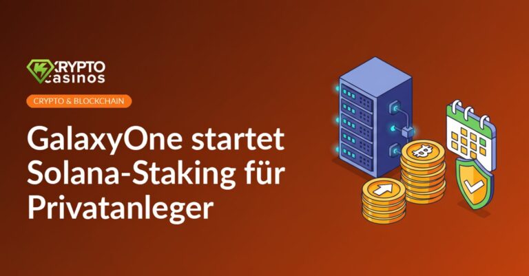 Gestapelte Server mit vernetzten Knoten, goldene Münzen und Pfeil nach oben, Kalender und Schild mit Häkchen.