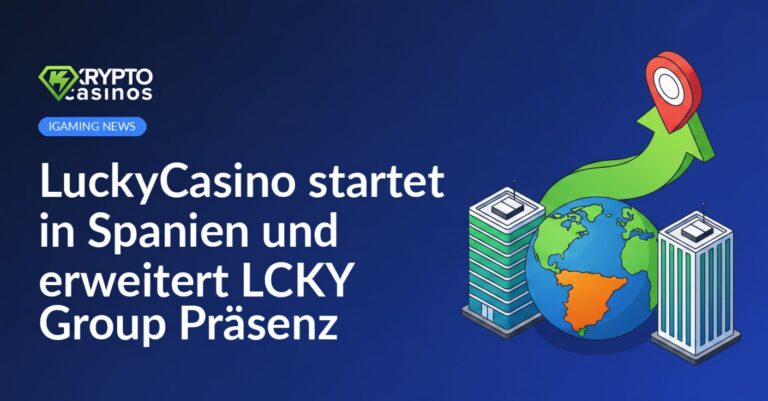 Globus mit Spanien hervorgehoben, zwei moderne Bürogebäude, Aufwärtspfeil mit Standort-Pin über Spanien