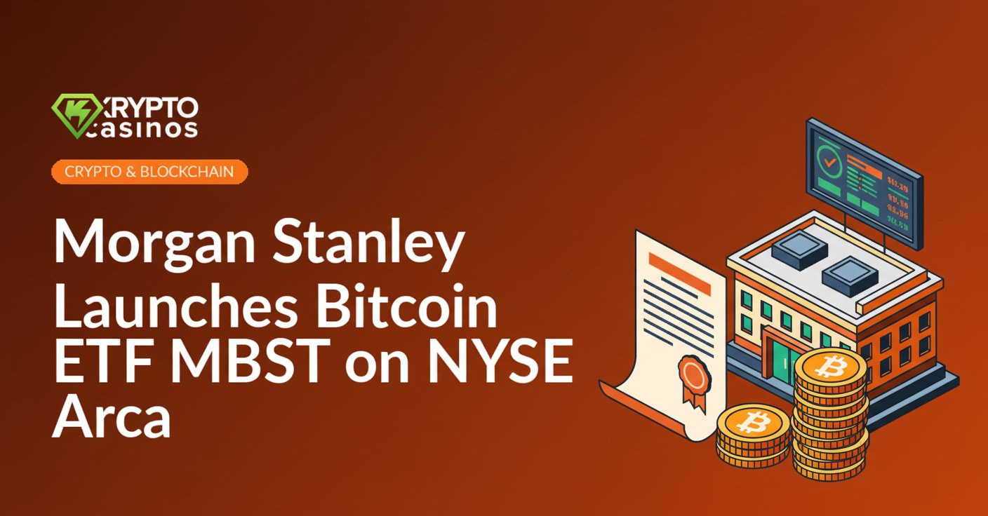 Official certificate document beside stock exchange building with MBST ticker board and stacked gold coins on table