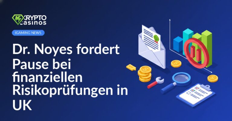 Offener Umschlag mit gestempeltem Dokument, Finanzdiagramm, Münzen, Pausensymbol und Prüfwerkzeugen im Hintergrund.
