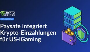 Isometrischer Server-Stack neben digitaler Geldbörse mit Münzen und Schild mit kreisförmigen Pfeilen.