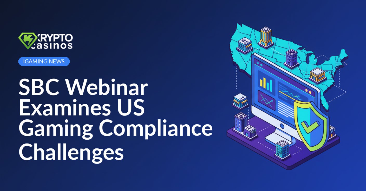 Computer monitor displaying a U.S. map, shield with checkmark, and a commercial building on the interface.