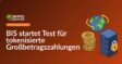 Globus mit verbindenden Pfeilen, Stapel digitaler Zahlungstoken mit Schaltkreis-Muster, sicherer Serverturm im Hintergrund