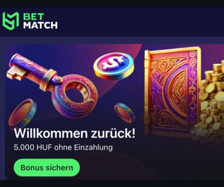 Das Bild zeigt die Bonus Seite von Bet Match mit einem Bonus ohne Einzahlung als aktuelles Angebot