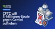 Regierungsgebäude, durchgestrichenes offizielles Dokument mit rotem Stempel, Schild mit Zahnrad-Symbol im Vordergrund