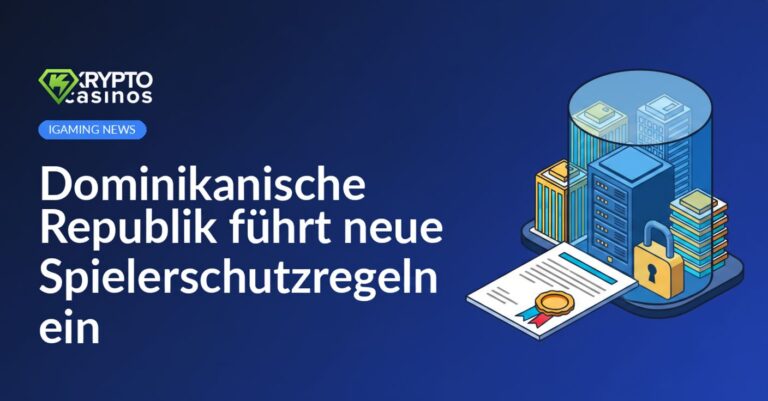 Regierungsdokument mit Siegel, zentraler Server mit Vorhängeschloss, Bürogebäude unter Schutzschild.