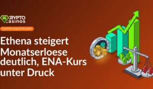 Steigendes Balkendiagramm mit aufwärts zeigendem Pfeil, offener Münzfrevorrat und geneigte Waage mit grünen und roten Pfeilen