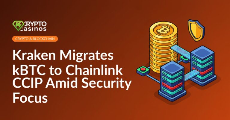 Banded stack of gold coins next to linked server towers with glowing bridges and a shield over connected network nodes