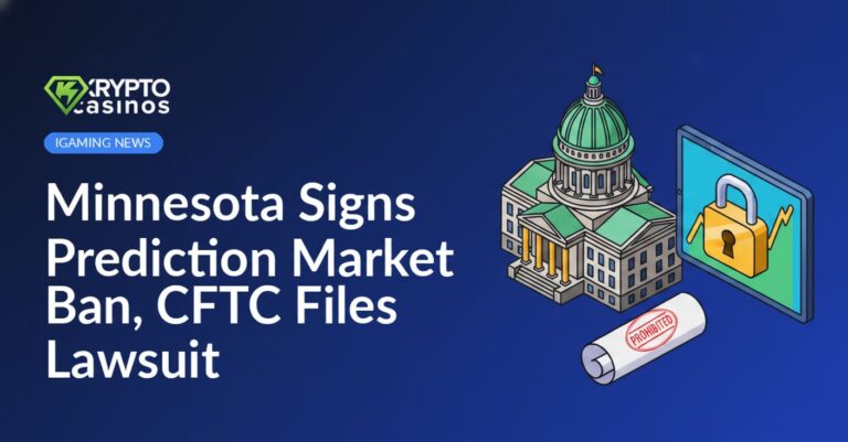Minnesota State Capitol, legal document stamped with red prohibition, market chart on screen secured by a padlock