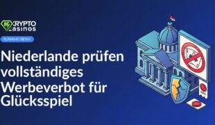 Regierungsgebäude mit Werbetafel, Verbotssymbol und zerbrochenem Schild mit rot gestempeltem Dokument.