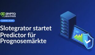 Serverrack neben Analytics-Dashboard mit Prognose-Diagramm und Schutzschild mit grünem Haken im Vordergrund.