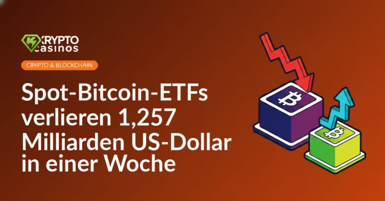 Zwei Investmentfonds, links größer mit rotem Abwärtspfeil, rechts kleiner mit grünem Aufwärtspfeil vor weißem Hintergrund.