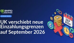 Britische Flagge vor Kalenderblatt mit hervorgehobenem Datum September 2026 und Finanzdiagramm im Hintergrund.
