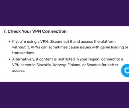 Das Bild zeigt einen Auszug von AGBs in einem VPN Casino in Deutschland