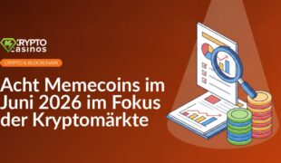 Offenes Berichtsdokument mit Diagrammen und Checkliste, Lupe darauf, bunte Münzstapel im Lichtspot.