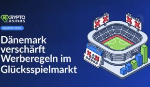 Sportstadion mit durchgestrichenem Werbebanner, Kalenderblatt und Balkendiagramm mit hervorgehobenem hohen Balken.