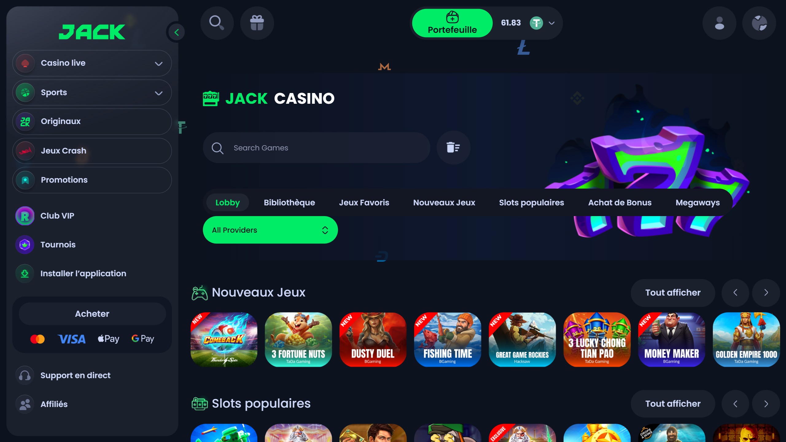 Jack.com Casino – Expériences et avis 2026 screenshot