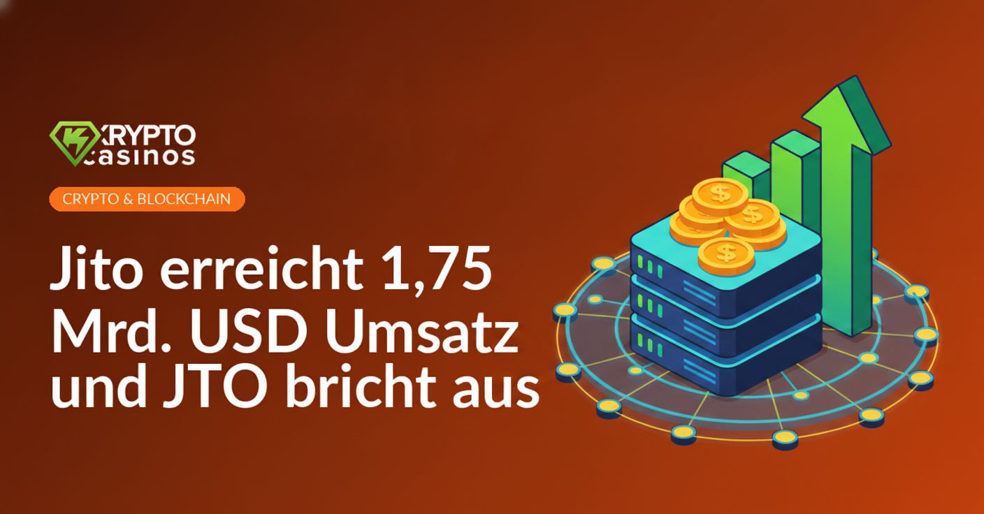 Server-Stack mit goldenen Münzen, aufsteigender Pfeil und verbundenes Globus-Netzwerk in Blau und Goldtönen.