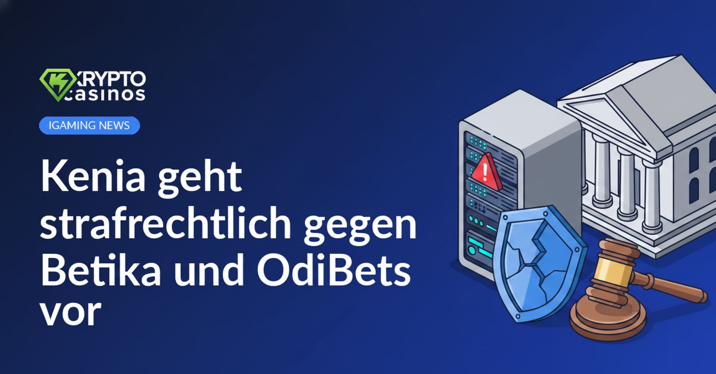 Server-Rack mit rotem Warnsymbol, zerbrochenes Sicherheitsschild und Gerichtsgebäude mit Richterhammer im Hintergrund.