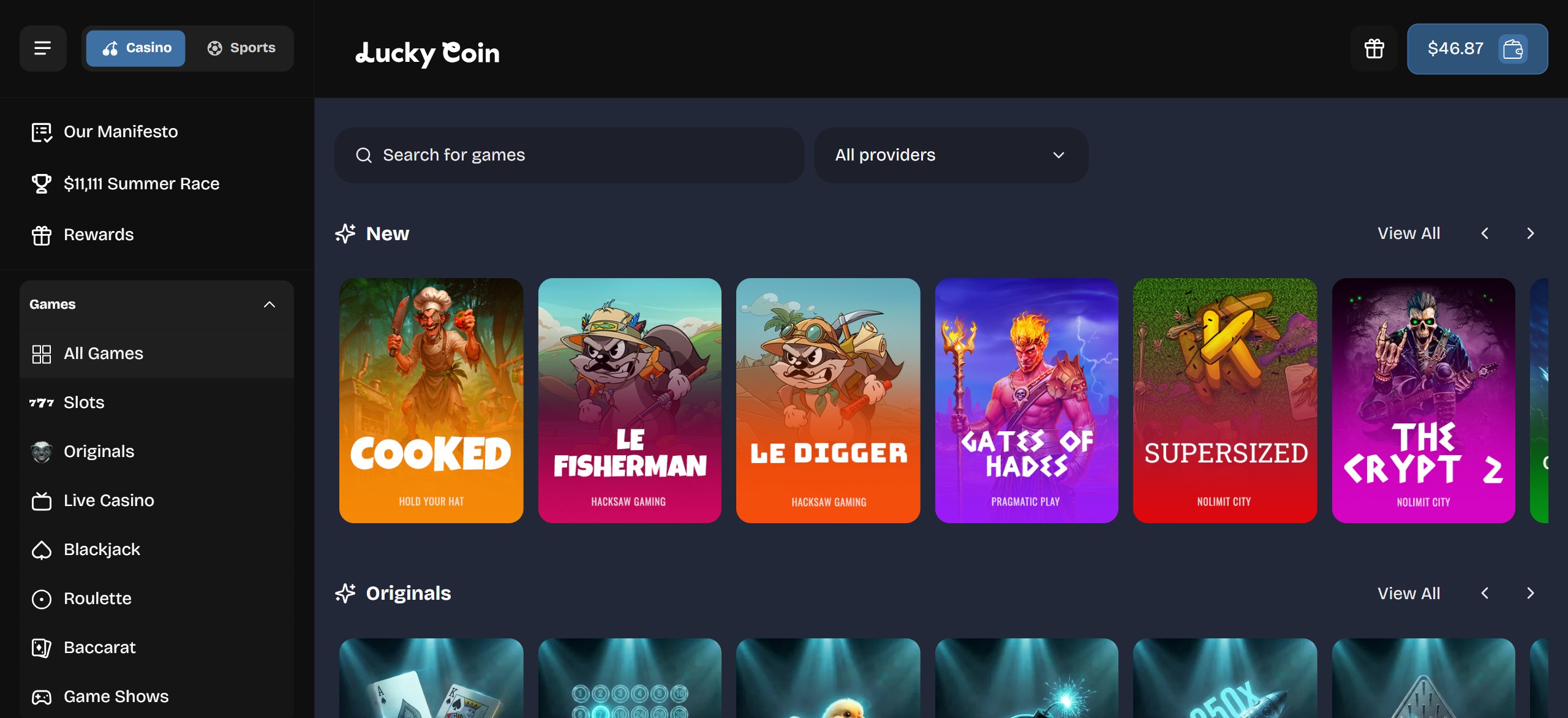 Lucky Coin Casino Test und Erfahrungen screenshot