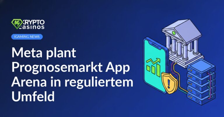 Smartphone mit steigendem Prognose-Chart, Regierungsgebäude mit Warnschild, Server-Stack mit Kabeln im Hintergrund