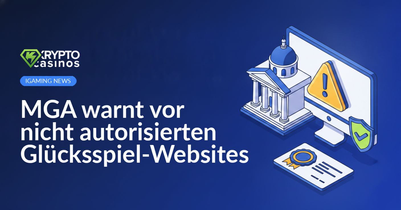 Behördliches Gebäude, Computerbildschirm mit Warnsymbol, Lizenzdokument mit Siegel und Schutzschild daneben.