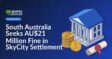 Government building with columns, legal document bearing official seal, and stacked gold coins marked with dollar symbol.